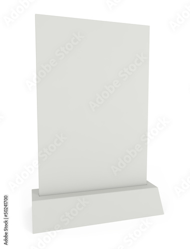 Illustration: Advertisement and Menu Panel isolated on white Advertisement and Menu Panel isolated on white