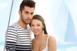 Summer portrait of attractive couple