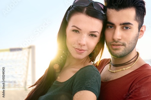 Photo: Close-up portrait of romantic couple Close-up portrait of romantic couple