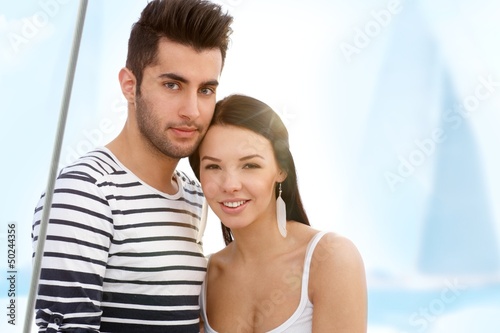 Photo: Summer portrait of attractive couple Summer portrait of attractive couple