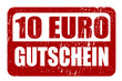 10 EURO GUTSCHEIN, Vektor Stempel