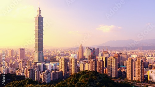 Taipei, Taiwan Skyline Panorama