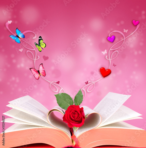 Photo: Zauberhaftes Buch mit Herz Zauberhaftes Buch mit Herz