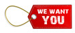Schild we want you