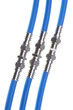 Coaxial cables with connectors, media systems