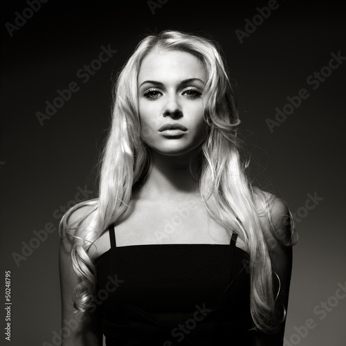 Photo: Beautiful lady with magnificent hair Beautiful lady with magnificent hair