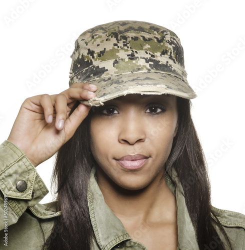 Photo: Femal army soldier woman Femal army soldier woman