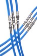 Coaxial cables with connectors, media systems
