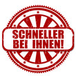 SCHNELLER BEI IHNEN, vektor