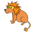 Lion Cartoon Vector Illustration