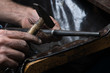 Foto: Traditional way of making silver ring Traditional way of making silver ring