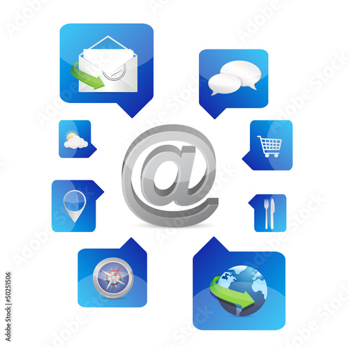 Illustration: at application icons at application icons