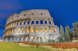 The Colosseum, or the Coliseum, amphitheatre in Rome, Italy