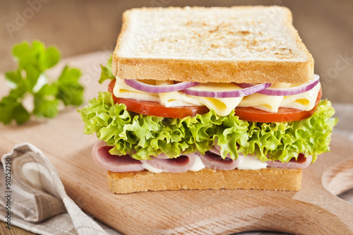 Photo: Ham sandwich Ham sandwich