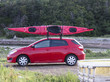 kayak on a small car