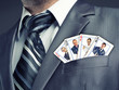 Business team cards