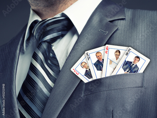 Photo: Business team cards Business team cards