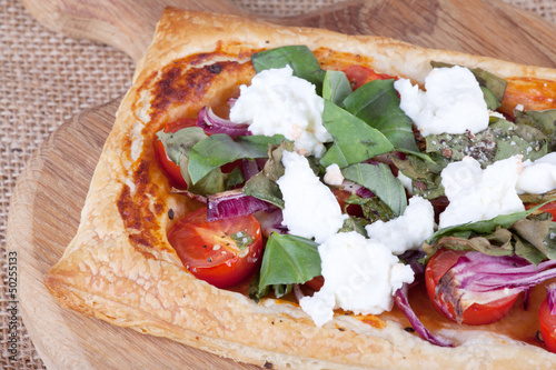 Photo: puff pastry with rocket puff pastry with rocket