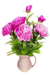 Minimalistic pink mourning bouquet