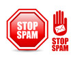 Stop spam sign