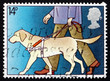 Postage stamp GB 1981 Guide Dog Leading Blind Man