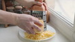 Video: Man grating cheese for pizza Man grating cheese for pizza