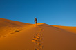 Hike in desert
