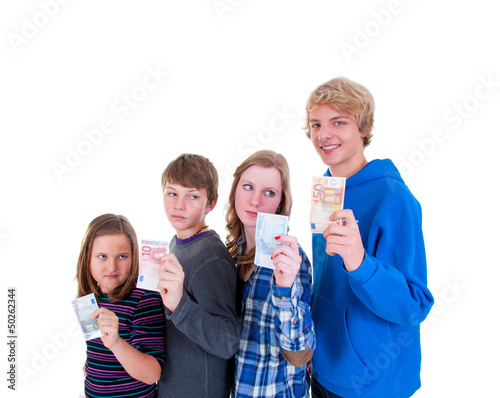 Photo: Teenager mit Taschengeld Teenager mit Taschengeld
