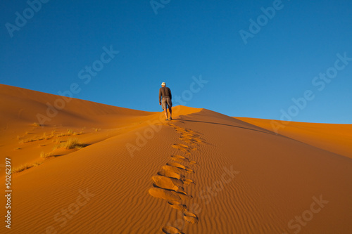 Photo: Hike in desert Hike in desert