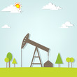 landscape with oil pump