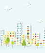 Vetor: urban landscape. vector seamless pattern urban landscape. vector seamless pattern