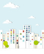 Vetor: urban landscape. vector applique. urban landscape. vector applique.
