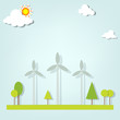 landscape with windmills