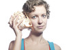 Foto: girl with a cockleshell girl with a cockleshell