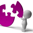 Completing Jigsaw Means Solution Completing Or Achievement