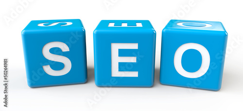 Illustration: SEO sign cubes SEO sign cubes