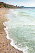beach with sea waves