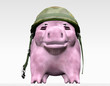 Illustration: pink piggy wants to give orders pink piggy wants to give orders