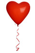 Red heart balloons