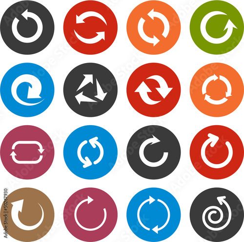 Vector: Flat arrow icons. Flat arrow icons.