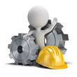 3d small people - gears and helmet