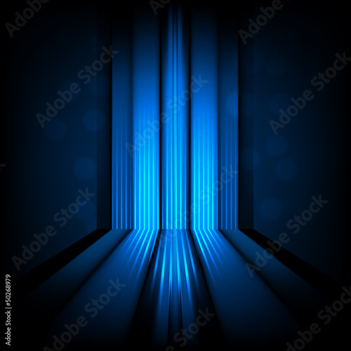 Vector: background with abstract lines of blue light background with abstract lines of blue light