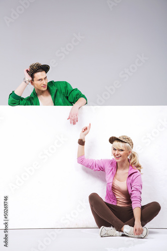 Photo: Happy teenage couple having fun Happy teenage couple having fun