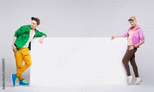 Photo: Colorful style of hip-hop teenagers Colorful style of hip-hop teenagers