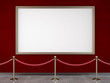 gallery with stanchions