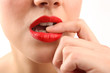 Photo: Close-up portrait of young beautiful woman Close-up portrait of young beautiful woman