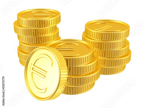 Illustration: Euro - Goldmünzen Euro - Goldmünzen