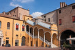 Town Hall Square in Ferrara, Italy