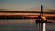 Early Morning Fraser River Tug and Barge