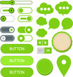 Flat web design elements.